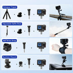 DJI Osmo Action 5 Pro Standard Combo with 58 Piece Accessory Kit+ 64GB Card - Waterproof Action Camera with 1/1.3" Sensor  4K/120fps Video  Action Camera 4K Ideal for Sports (Total 1 Battery)