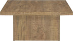 Coaster Home Furnishings Zetta Square Cocktail Living Room Coffee Table Engineered Eco-Friendly Wood Look Laminate Veneer Rustic Farmhouse Mango Brown 708068