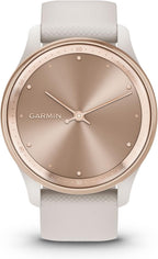 Garmin vívomove Trend  Stylish Hybrid Smartwatch  Long-Lasting Battery Life  Dynamic Watch Hands and Touchscreen Display  Ivory