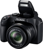 Panasonic LUMIX FZ80D Point and Shoot Digital Camera 4K Photo/Video Recording with Power Optical Image Stabilizer  Vlogging Camera with 60X Optical Zoom & 20-1200mm Wide-Angle Lens - DC-FZ80D