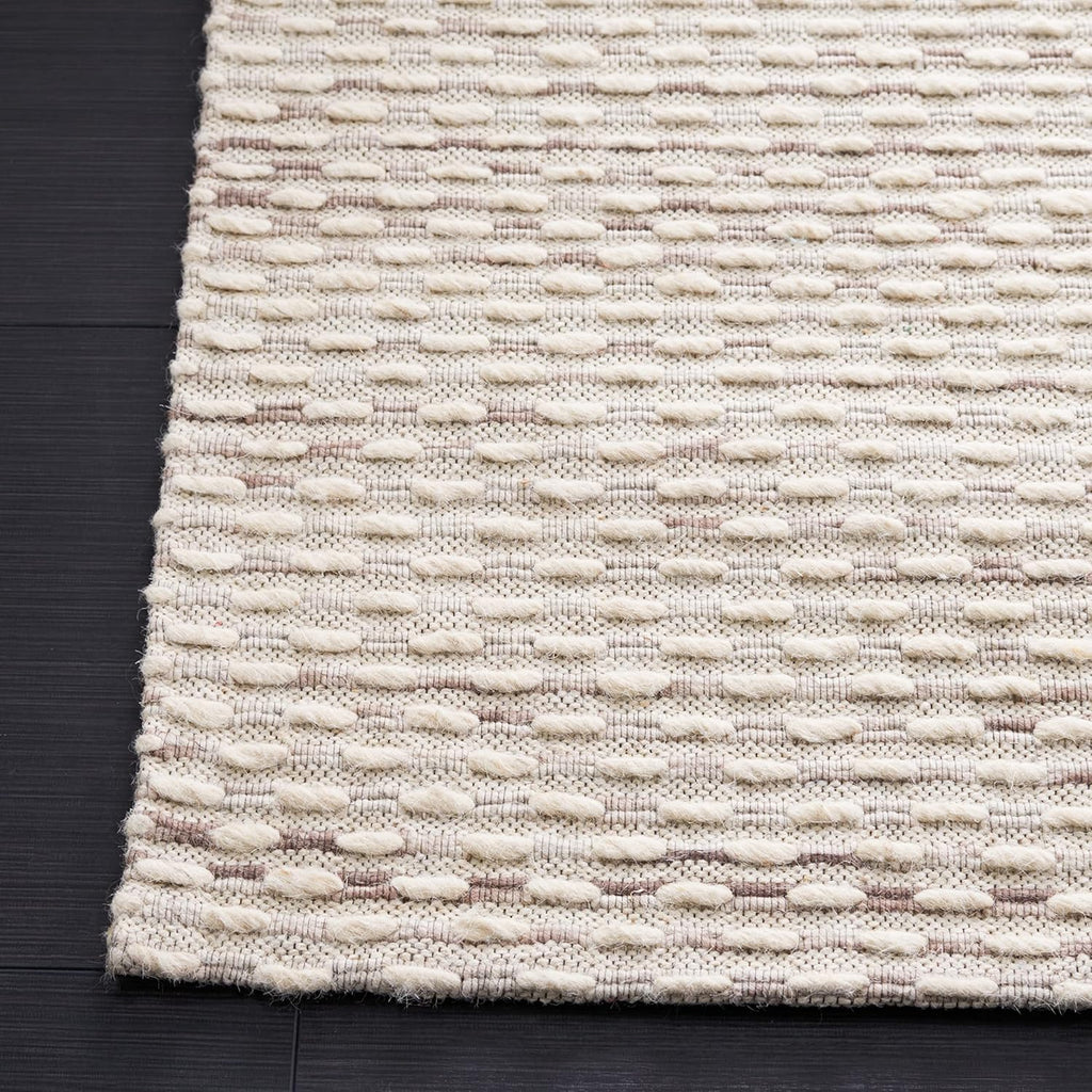 SAFAVIEH Area Rug 8x10 - Marbella Collection - Large - Beige, Handmade Wool, Ideal for Living Room, Bedroom, Office, Dining Space (MRB158B)