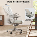 EUREKA ERGONOMIC Lira Office Chair, Ergonomic Desk Chair with 3D Armrests, Adjustable Seat Depth, Breathable Mesh Computer Chair with Lumbar Support for Home Office(Grey)