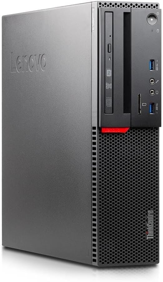 Lenovo ThinkCentre M700 SFF Business Desktop PC, M700 Computer Core 6th Gen, 8GB RAM, 256GB SSD, WiFi, Bluetooth, RGB Keyboard Windows 11 Pro (Renewed)