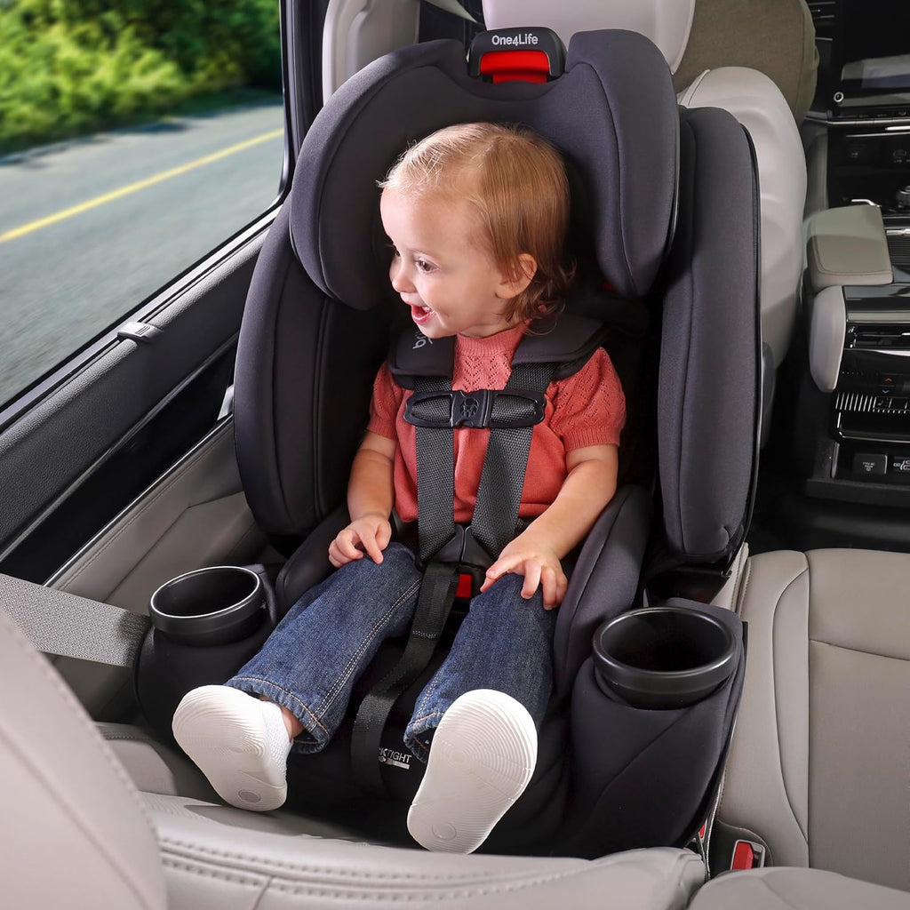Britax One4Life All-in-One Car Seat, Up to 10 Years of Use, Rear Facing, Forward Facing, & Booster Modes, Extended Rear-Facing, ClickTight Installation & Breathable SafeWash Fabrics — Parchment