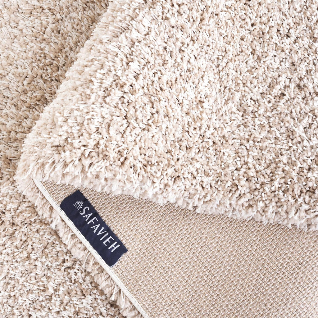 SAFAVIEH California Shag Collection Area Rug - 8'6" x 12', Beige, Non-Shedding & Easy to Clean, Ultra Plush Thick Pile, Ideal for Living Room, Bedroom, Dining Space (SG151-1313)