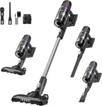 EurekaCordless Vacuum - 50 Min Runtime for Large Homes, 5.5 lbs Lightweight, Ideal for Pet Hair & Allergies on Hardwood & Carpet ReactiClean 410