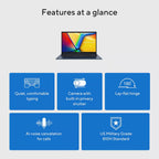 ASUS Vivobook Laptop 2025 Ultra Portable Business Computer  14" FHD Display  16GB RAM  1TB Storage (512GB SSD + 500GB Ext)  6-Core Intel i3-1315U  MarxsolAccessory  Win 11 Pro  Lifetime Office 2024
