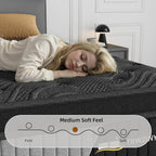 12 Inch Queen Luxury Hybrid Mattress - Gel Memory Foam & Pocket Springs for Cooling Comfort & Motion Isolation, CertiPUR-US Certified, in a Box