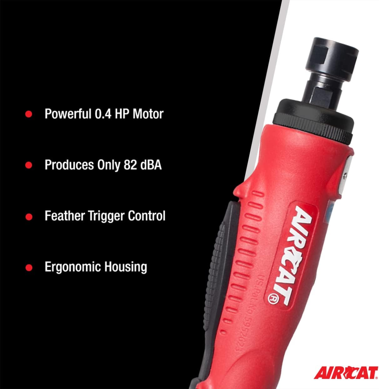 AIRCAT Pneumatic Tools 6200: .4 HP Mini Straight Die Grinder 20,000 RPM