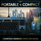Logitech G PRO Mechanical Gaming Keyboard - Ultra-Portable Tenkeyless Design, Detachable USB Cable, LIGHTSYNC RGB Backlit Keys, Official League of Legends Edition