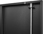 Metal Garage Storage Cabinet with Lock, 71" Tall Steel Storage Locker with 4 Adjustable Shelves, Heavy Duty Metal Cabinet for Garage, Office, Home, 31.5”W × 16.5”D, Black
