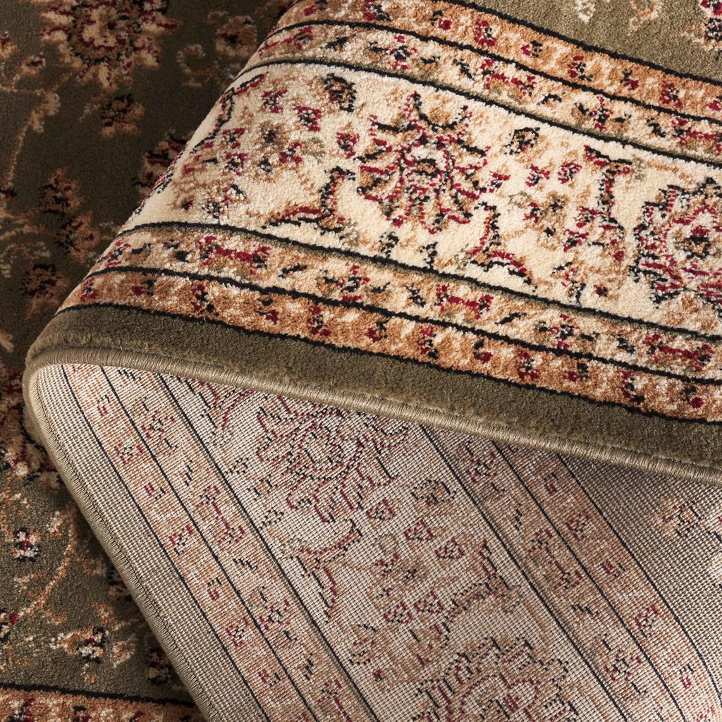 SAFAVIEH Lyndhurst Collection Area Rug - 9' x 12', Sage & Ivory, Traditional Oriental Design, Non-Shedding & Easy Care, Ideal for High Traffic Areas in Living Room, Bedroom (LNH219B)