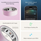 Oura Ring 4 Ceramic Petal - Size 8 - Size Before You Buy
