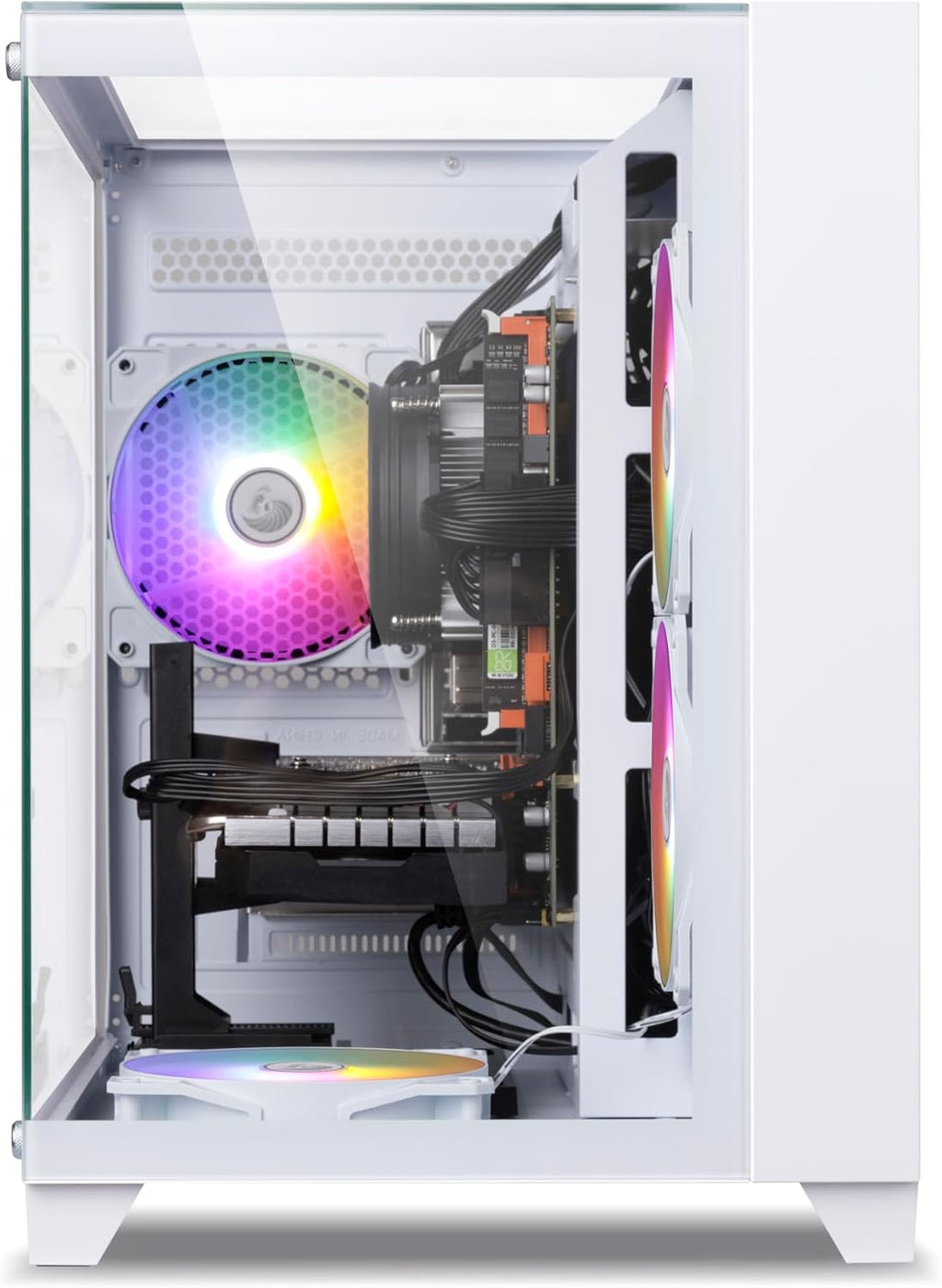 Prebuilt Gaming PC Desktop Computer Intel Core i7 Desktop Operating at A Frequency of 3.4-3.9 GHz RX590 Graphics Card with 8GB GDDR5 Video Memory 16GB RAM  512GB SSD WiFi 5.0 RGB Fan x4