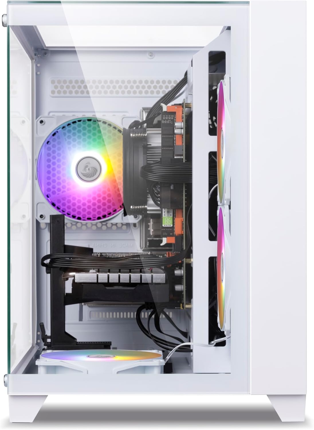 Prebuilt Gaming PC Desktop Computer Intel Core i7 Desktop Operating at A Frequency of 3.4-3.9 GHz RX590 Graphics Card with 8GB GDDR5 Video Memory 16GB RAM  512GB SSD WiFi 5.0 RGB Fan x4