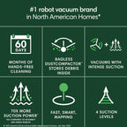 iRobot Roomba 205 DustCompactor Vac Robot Vacuum - Compacts Dirt Inside, No Emptying for 60 Days, Space Saving, No Dock Needed, Bagless, Intense Power-Lifting Suction, LiDAR Navigation, Multi-Surface