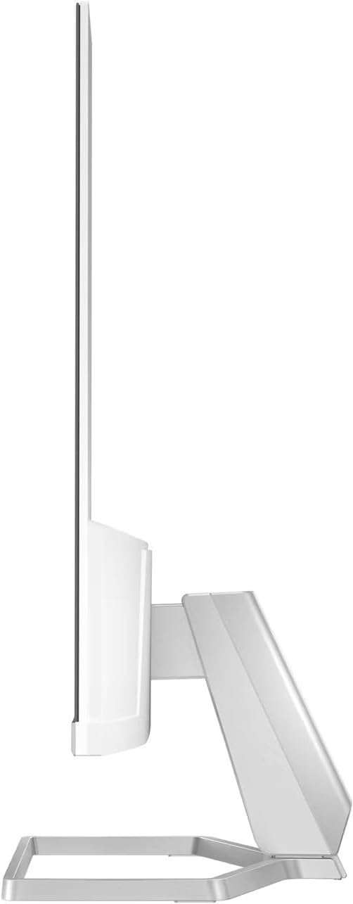 HP Series 5 524sw 24" 300 nits IPS FHD Monitor (Replaces M24FW) Adjustable Tilt  Flicker Free  Anti-glare  Ultra-thin  Low-Blue Light Filter  1x HDMI  White/Silver w/DKZ Hub USB Port Expander (2 Pack)