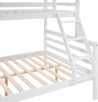 Softa Twin Over Full Bunk Bed with Ladder,Wooden Bunk Bed with High Guardrail and Ladder for Kids, Teens, Dorm Rooms, and Guest Rooms,No Box Spring Needed