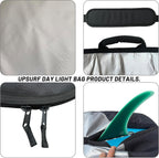 UP SURF Surfboard bag, Daylight Bags for Longboard, Size 8’6”,9’2”,9’6", Surfboard cover for Storage and Transport Surfboard