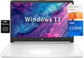 HP 14" HD Student Business Laptop  Intel Quad-Core N4120  16GB RAM  384GB Storage  (128GB eMMC+256GB SD Card)  1 Year Office 365  Slim Design  Webcam  HDMI  Bluetooth  WiFi  Win 11 S  Silver