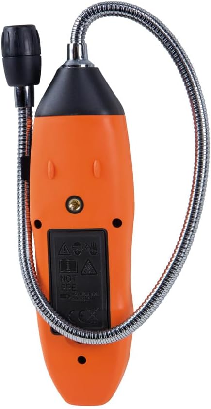 Klein Tools ET120 Gas Leak Detector, Combustible Gas Leak Tester with 18-Inch Gooseneck Has Range 50-10,000 ppm, Includes Pouch, Batteries
