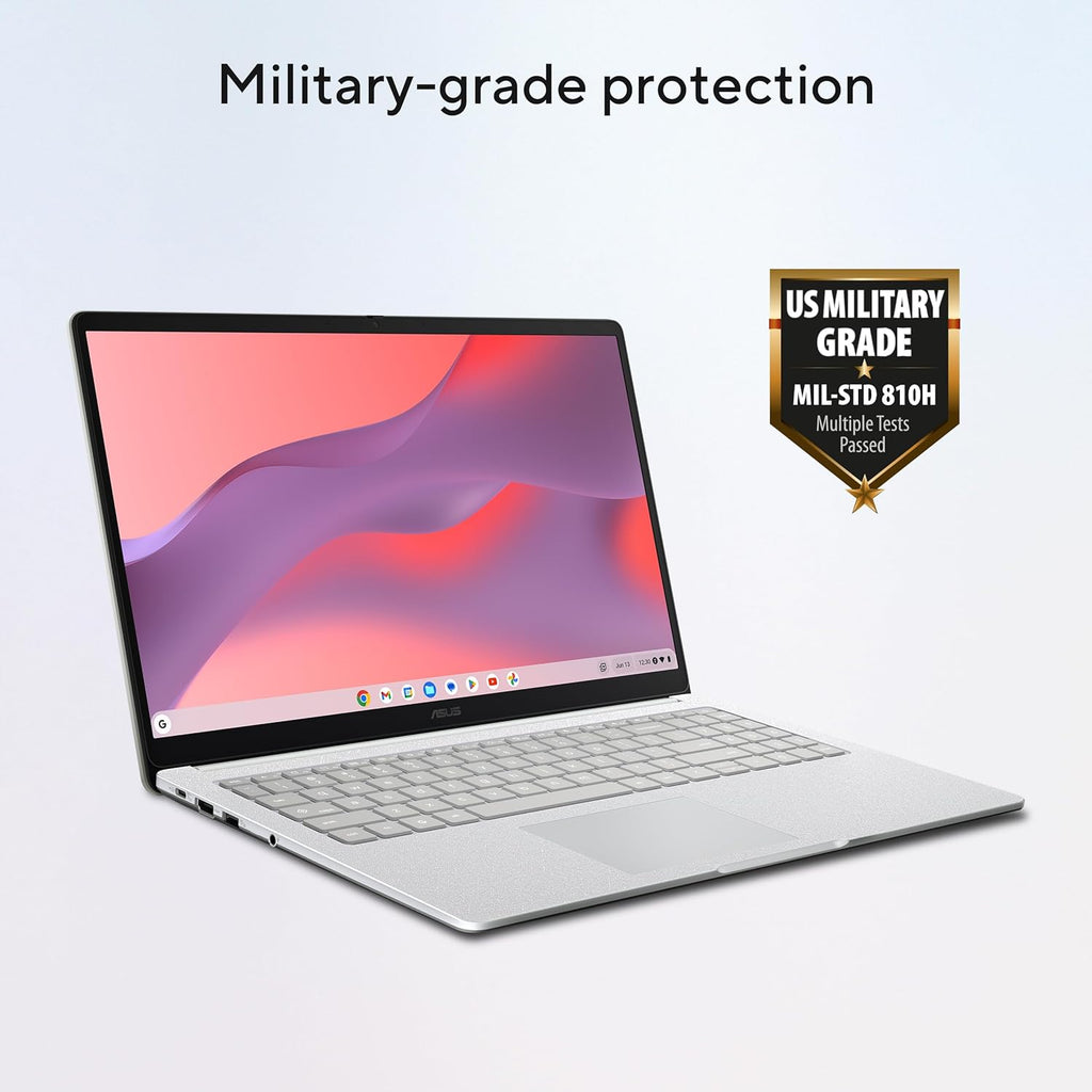 ASUS Chromebook CX15 Laptop  15.6" FHD Anti-Glare Display  Intel Celeron N4500 Processor  128GB Storage  8GB RAM  ChromeOS  Pure Grey  CX1505CKA-AS88F-PG