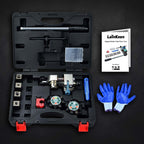 LainKeen Professional Brake Line Flaring Tool Kit, 45 and 37 Flaring Tool Set, Single, Bubble and Double Flare Tool Set for Brake Lines, Brake Flare Tool Kit for 3/16" 1/4" 5/16" 3/8" Tubes