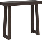Plank+Beam Solid Wood Console Table, 36 Inch, Sofa Table, Narrow Entryway Table for Hallway, Behind The Couch, Living Room, Foyer, Easy Assembly, Walnut