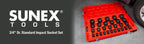 SUNEX TOOLS 4696 3/4-Inch Drive SAE Master Impact Socket Set, Standard, 6-Point, Cr-Mo, 3/4-Inch - 2-7/17-Inch, 29-Piece