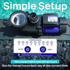 Aquastrong In/Above Ground Pool Pump High Flow Self Primming Swimming Pool Pump Lce Blue