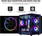 Prebuilt Gaming Desktop Computer | 16G DDR4 RAM | 512G SSD | AMD Ryzen5 6Cores 3.6G Up to 4.1G | RX 560 4G Graphics Card | Wi-Fi 6 | Gamer PC Black