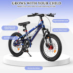 Kids Bike-18 20 Inch Bike for Boys and Girls Bicycle with Adjustable Seat and Handbrake, Bikes for Kids 7-13