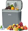 SUNVIVI Electric Cooler & Warmer with Handle, 21QT Portable Thermoelectric Car Refrigerator, Plug-in Mini 12V Fridge for Vehicle, Car fridge for Truck, Travel, Camping, Home, Office, Gray