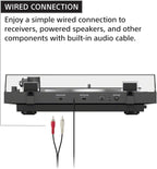 Sony PS-LX3BT Wireless Bluetooth Turntable (2026 Model) : Fully Automatic Belt Drive Vinyl Record Player with Built-in Phono EQ  Black