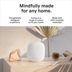 Google Nest WiFi Pro - Wi-Fi 6E - Reliable Home Wi-Fi System with Fast Speed and Whole Home Coverage - Mesh Router - Non-Retail Packaging - 3 Pack - Snow