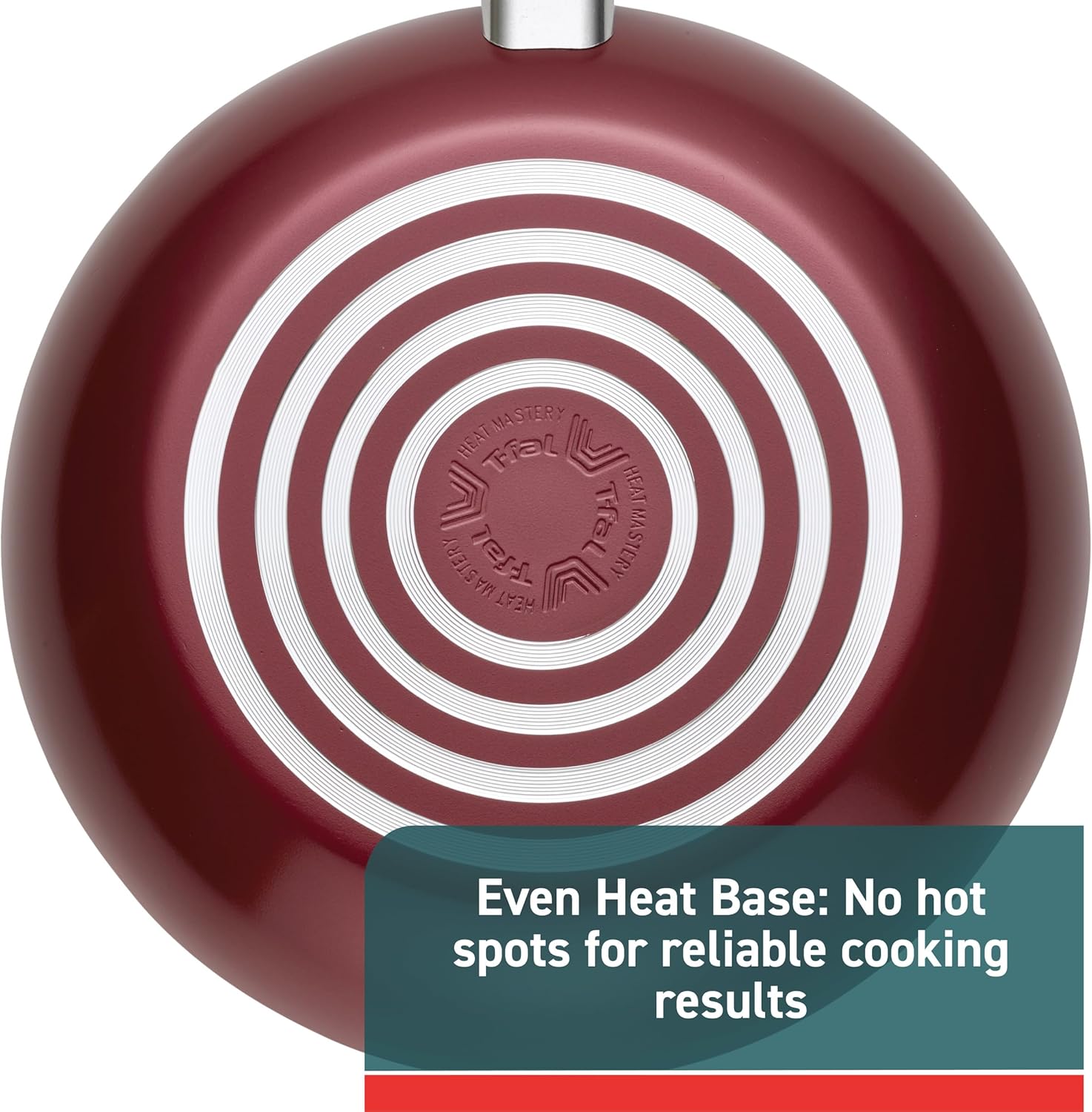 T-fal Essentials Non-Stick Pots and Pans Cookware 10 Piece Set, Red