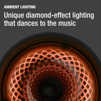 Bluetooth Home Speaker Superior Sound Quality  5 Diamond Effect Light Themes Made from Recycled Materials