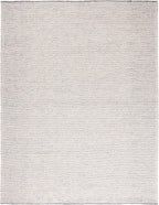 SAFAVIEH Natura Collection Area Rug - 9' x 12', Ivory & Light Grey, Handmade Wool, Ideal for High Traffic Areas in Living Room, Bedroom (NAT503A)