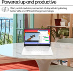 HP Ultra Slim Laptop for Students and Business | 1 Year Office 365 | Intel Quad-Core  8GB RAM | 1.6TB Storage (1TB Cloud  512GB External and 128GB SSD) | Windows 11 Home  no Earbuds  Silver