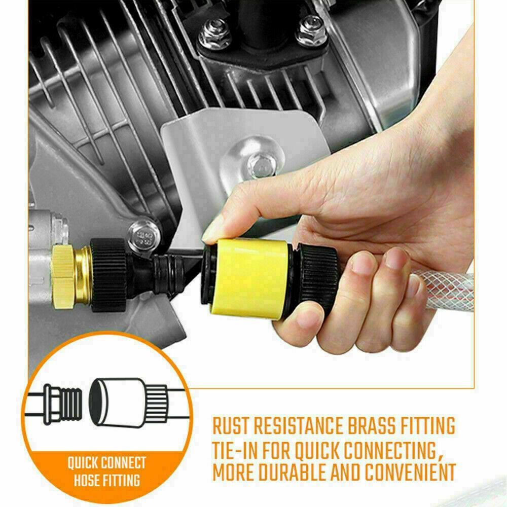 Pressure Washer Max 4800PSI 6.5HP Gas with Power Spray Gun 4-Stroke 5 Nozzles
