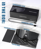 AI Smart Glasses with Camera 4K  Video Recording Glasses with Camera  Polarized Sports Sunglasses with EIS Stabilization  Dual Mic Noise Canceling  IP66  ChatGPT Enabled