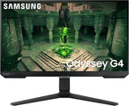 SAMSUNG 25" Odyssey G4 Series FHD Gaming Monitor  IPS  240Hz  1ms  G-Sync Compatible  AMD FreeSync Premium  HDR10  Ultrawide Game View  DisplayPort  HDMI  Fully Adjustable Stand  LS25BG402ENXGO