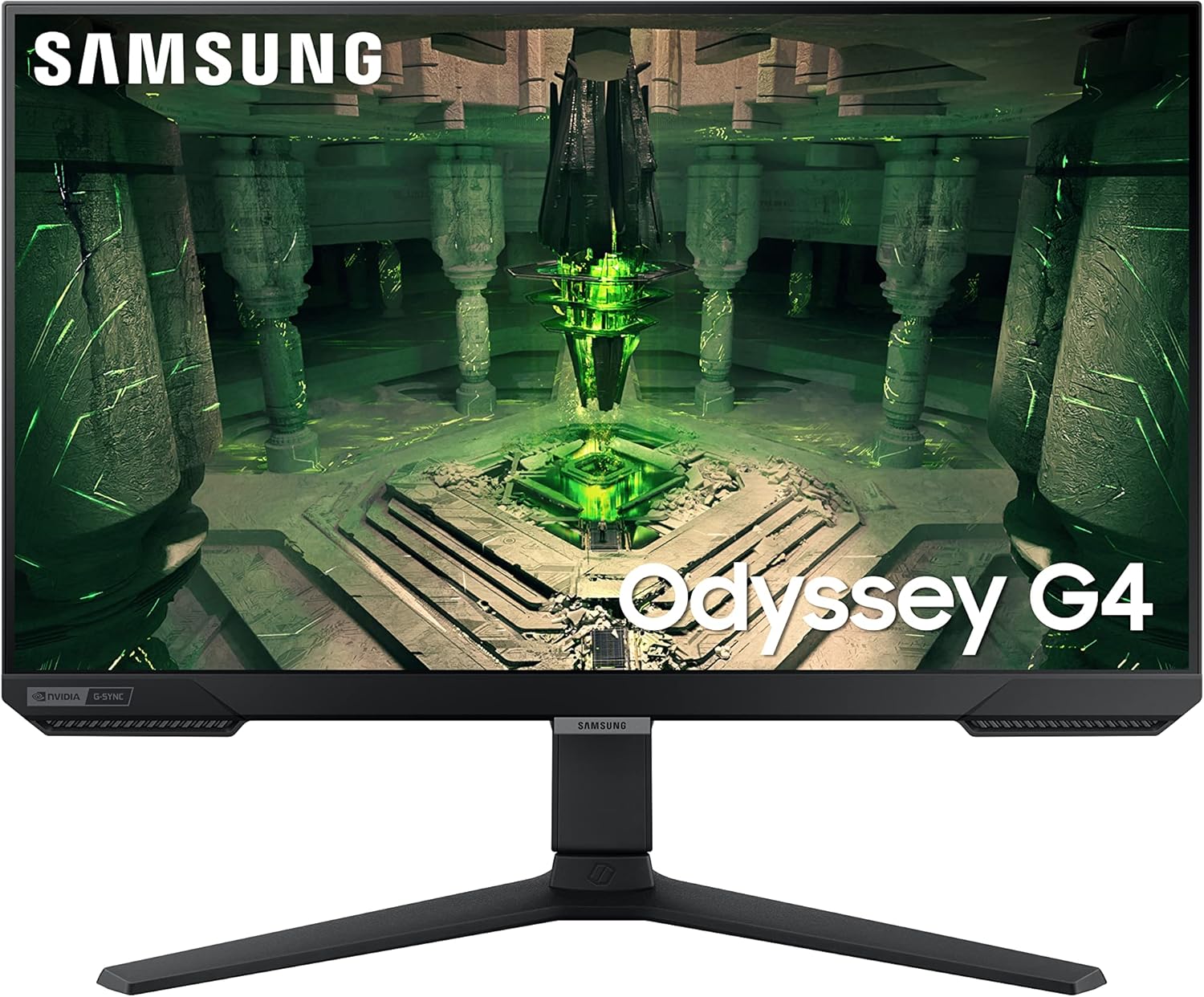 SAMSUNG 25" Odyssey G4 Series FHD Gaming Monitor  IPS  240Hz  1ms  G-Sync Compatible  AMD FreeSync Premium  HDR10  Ultrawide Game View  DisplayPort  HDMI  Fully Adjustable Stand  LS25BG402ENXGO