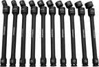 Astro Tools 78354 10-Piece 3/8" Drive 6 Point Pinless Universal Torque-Saver Impact Extension Socket Set - Metric