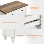 WAMAPT Buffet Cabinet with 8 Doors and 4 Drawers, Large Coffee Bar Table Wood Kitchen Storage Cabinets, Modern Farmhouse Sideboard Credenza for Dining Room, Off White, 136 inch
