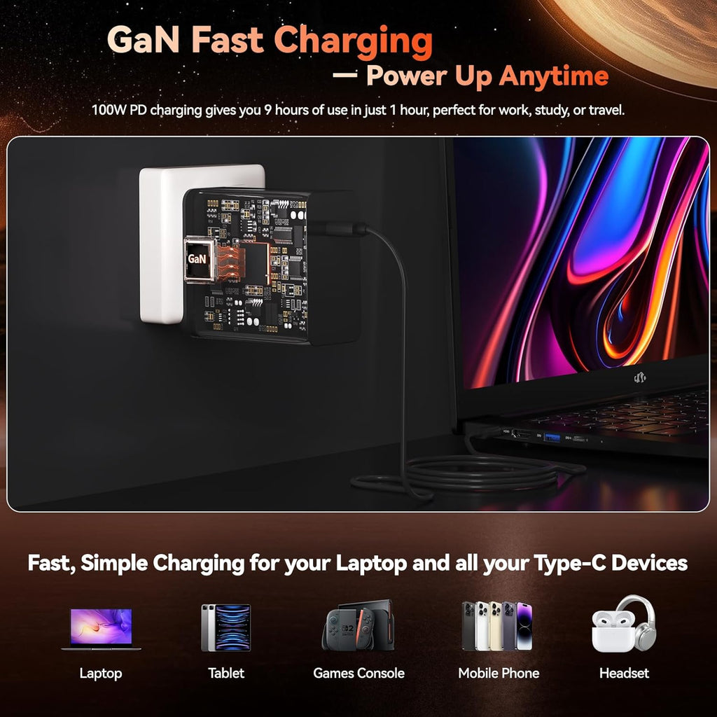 NIMO 2026 Gaming Laptop  17.3" FHD IPS Large Screen  AMD R7 7735HS (Up to 4.75 GHz  Beat i7-12650H) Computer with 16GB DDR5 RAM 256GB SSD  180° Vewing  Radeon 680M  Dual Fans  for Business  College
