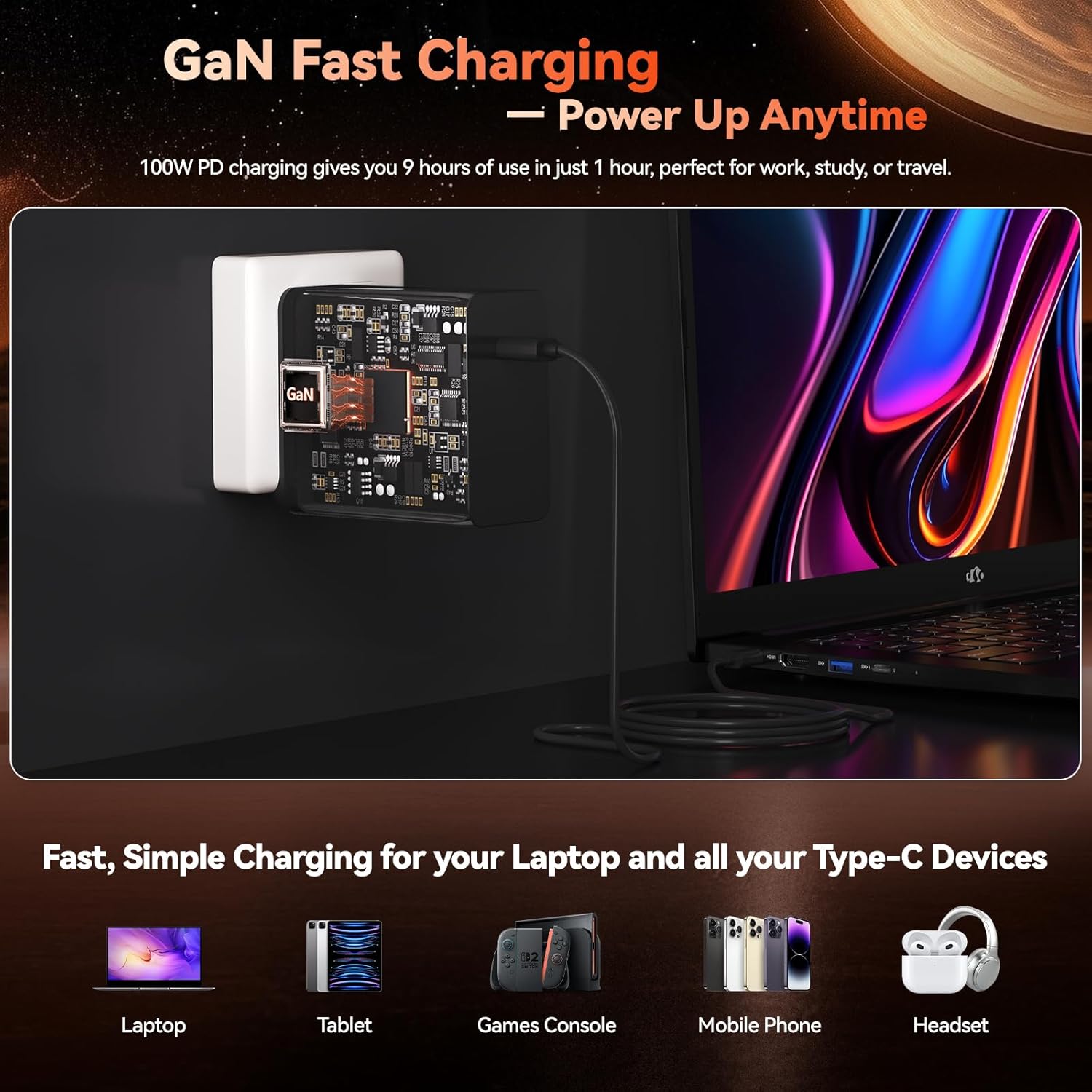 NIMO 2026 Gaming Laptop  17.3" FHD IPS Large Screen  AMD R7 7735HS (Up to 4.75 GHz  Beat i7-12650H) Computer with 16GB DDR5 RAM 256GB SSD  180° Vewing  Radeon 680M  Dual Fans  for Business  College