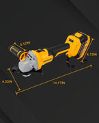 Angle Grinder Cordless 20V Battery,9600 RPM Brushless Power Motor,4-1/2-Inch to 5-Inch,2x4.0 AH Battery Electric Grinder Tool Set, for Cutting,Grinding,Polishing