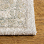 SAFAVIEH Area Rug 8x10 - Micro-Loop Collection - Large - Ivory & Beige, Handmade Wool, Shabby Chic Design, Ideal for Living Room, Bedroom, Office, Dining Space (MLP503B)