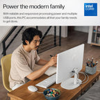 HP 22" FHD All-in-One Desktop Computer - Latest 13th Gen Intel Quad-Core - Office 365 for The Web - 8GB DDR5 RAM - 128GB UFS Storage - Wireless Earbuds - Keyboard and Mouse